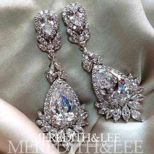 meredithlee奢华长款晚宴锆石