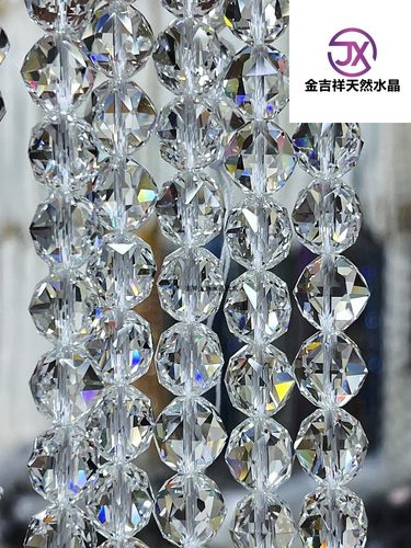 天然钻石白水晶84面角度材料