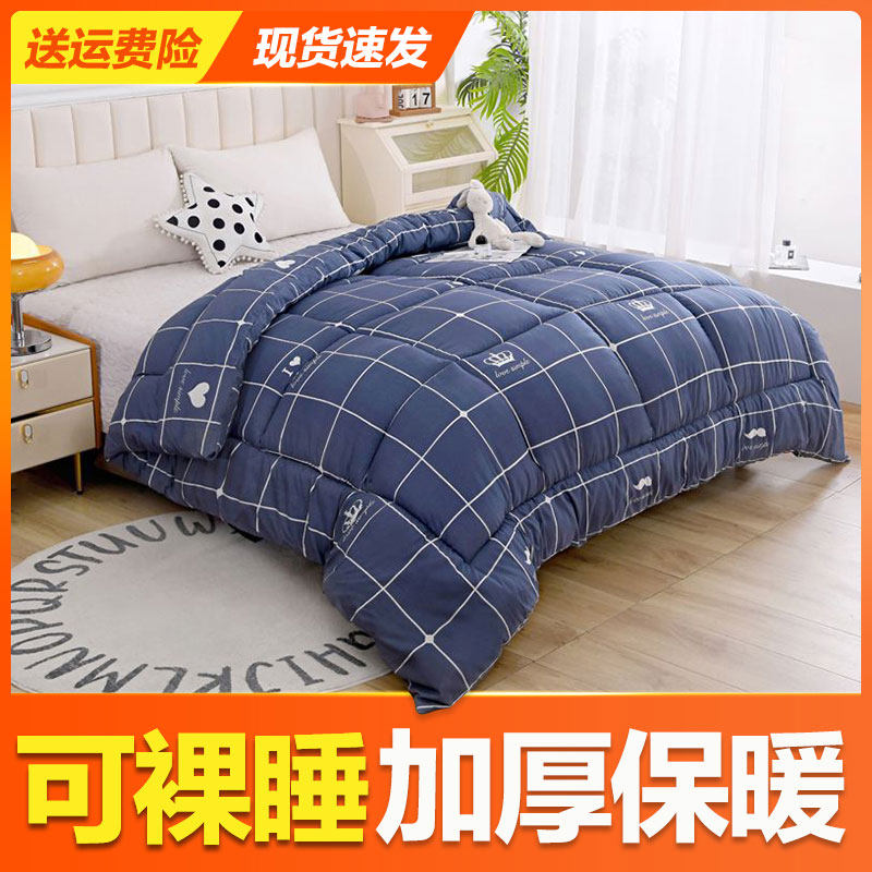 被子单人学生宿舍冬被铺盖四季通用加厚保暖太空被褥秋冬季棉被芯,床上用品,化纤被,淘宝优惠券,粉丝福利购,淘宝优惠卷