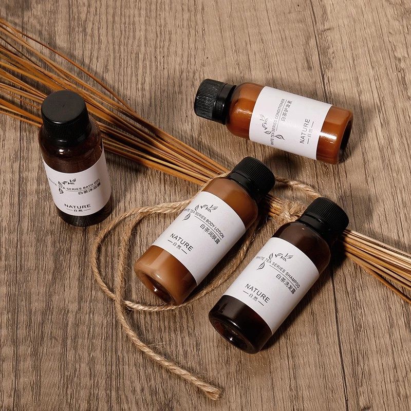 20瓶酒店宾馆高档香水洗发水沐浴露一次性瓶装20ML护发素旅行小样