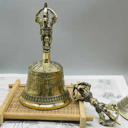 黄铜佛堂大小手工尼泊尔唤醒铃