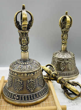 金刚铃杵尼泊尔五股八宝摇铃摆件