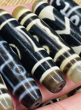 天然西藏式玛瑙老天珠项坠吊坠58