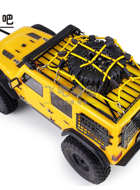 1/24 1/18遥控模型车SCX24  TRX4M FMS 心情件仿真车顶弹性行李网