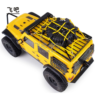 FMS TRX4M 18遥控模型车SCX24 心情件仿真车顶弹性行李网