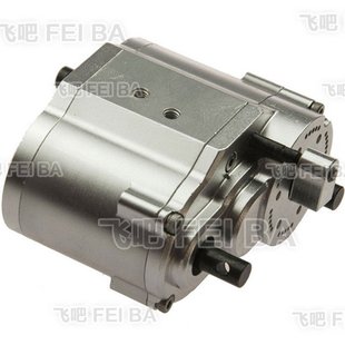 通用SCX10 仿真模型车配件 全金属分动波箱 2档变速 D90 Helios