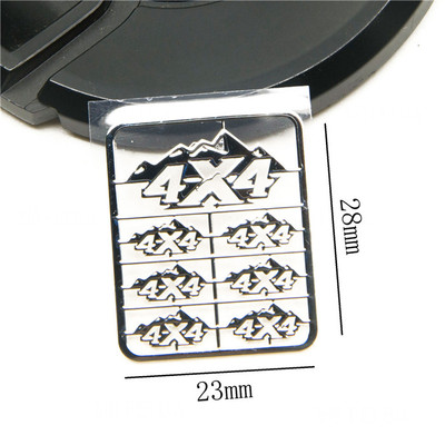 4X4 模型车镍合金贴 AXIAL SCX10 JEEP JK 全车金属车标贴