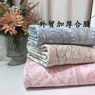 加厚合股！外贸尾料纯棉床单单件粗布帆布款透气100%全棉厚实睡单