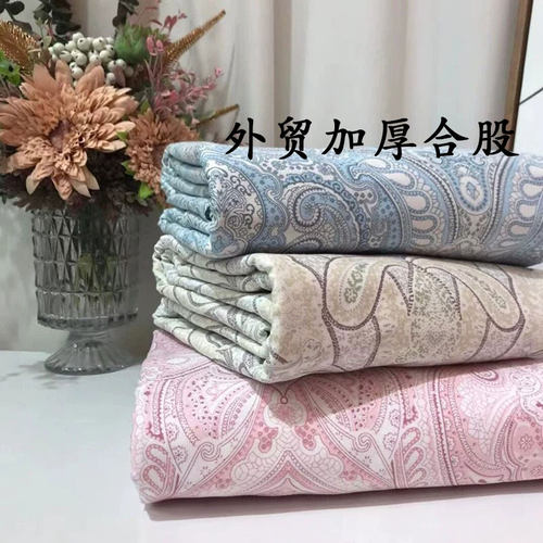 加厚合股！外贸尾料纯棉床单单件粗布帆布款透气100%全棉厚实睡单