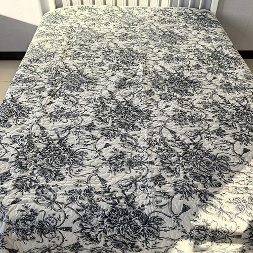 仅3件！特价外贸纯棉绗缝床盖四季通用复古花卉全棉夹棉床单处理