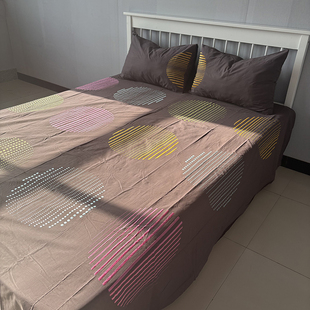 出口美国尾单库存100%纯棉刺绣被套床单枕套抱枕双人全棉床上用品