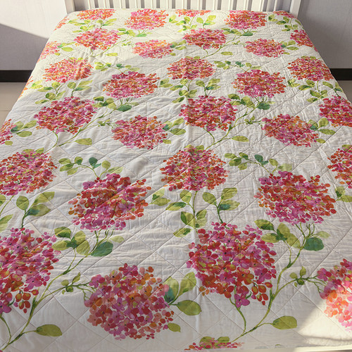 仅1件！尾单处理纯棉绗缝床盖单件双人全棉夹棉床单双面可用炕单