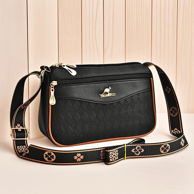 拾悦斜挎包中年妈妈大容量小方包