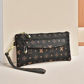 手抓包潮流长款 2022新款 印花手拿包女日韩时尚 钱包妈妈买菜包