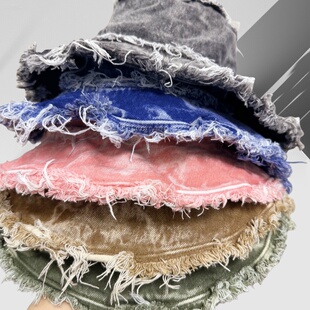 2025新品渔夫帽子春夏遮阳牛仔帽乞丐帽水桶帽文艺日系设计师潮帽