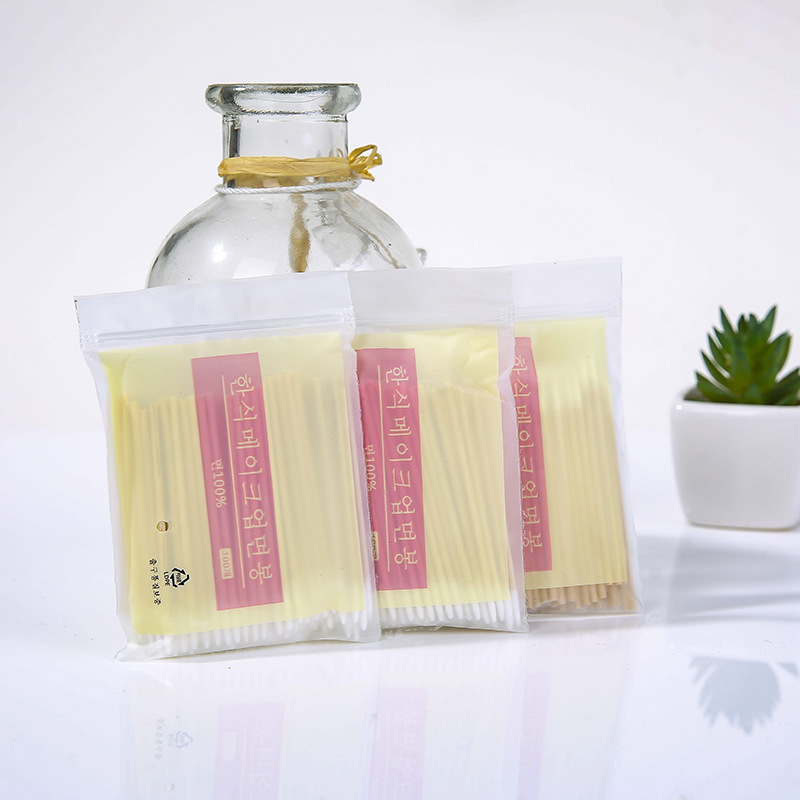 美容院纹绣美甲美睫毛尖头木棉签