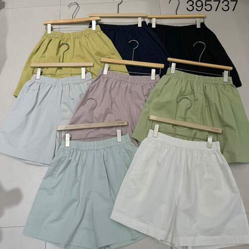 非本395737夏季韩版宽松大码胖mm慵懒休闲风百搭松紧高腰阔腿短裤