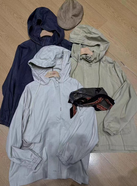 非本女189393秋韩版宽松大码胖mm休闲慵懒风时尚百搭连帽风衣外套