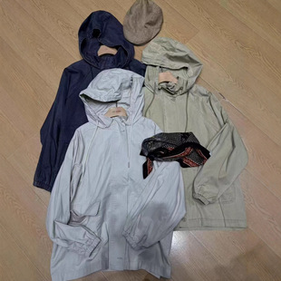 非本女189393秋韩版宽松大码胖mm休闲慵懒风时尚百搭连帽风衣外套