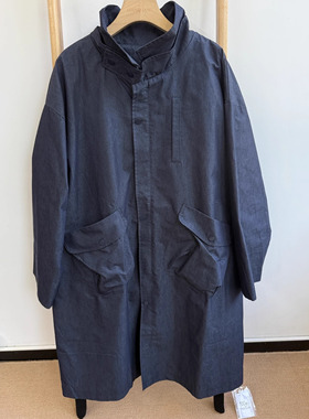 WE45890秋季女神薄款韩版宽松大码胖mm慵懒松弛立领长款风衣外套