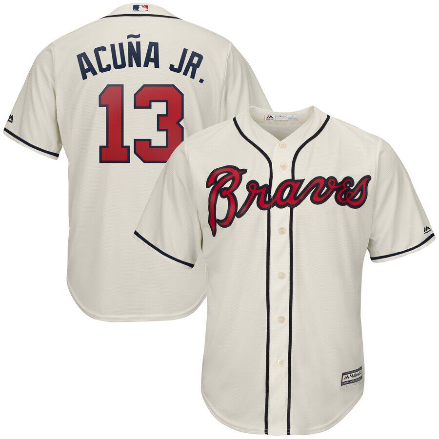 맞춤형 야구 리그 애틀랜타 브레이브스 애틀랜타 팀 ACUNA JR ACUNA JERSEY