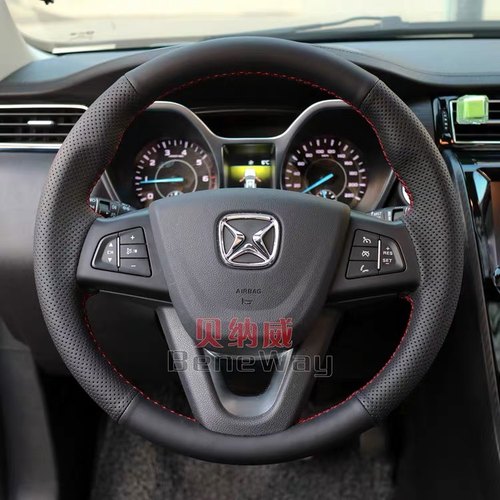 15/17/20款江铃新驭胜真皮手缝方向盘套真皮把套S350330域虎宝典