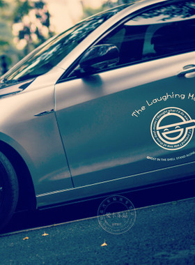 2017翻拍动漫电影 攻壳机动队反光汽车贴纸 Ghost in the sheld