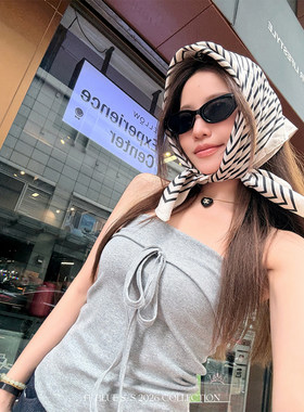 FFBLUE清纯抹胸性感辣妹修身上衣