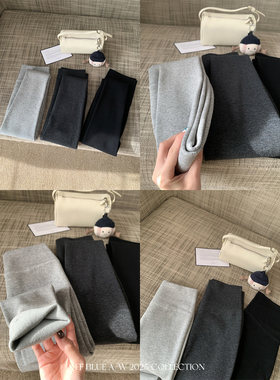 FF BLUElulu女孩 百搭基础单品三色加绒九分leggings打底裤小个子