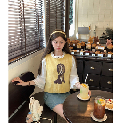 FFBLUE套头韩系针织马甲