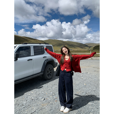 FFBLUE百搭遮肉复古单宁弯刀