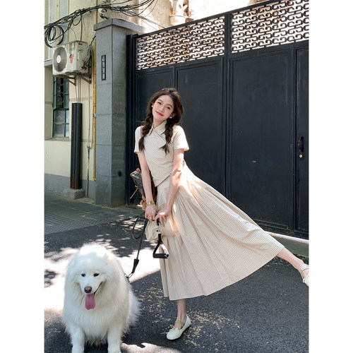 FFBLUE韩系条纹休闲套装