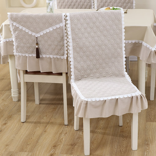 防水防油餐桌布防滑连体椅子套