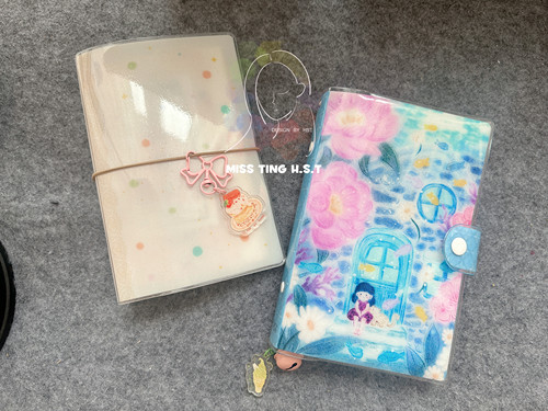 原创a6per活页外壳本册皮插画风送同款分隔页