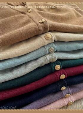 【神仙club】原创日系JK 开衫马甲无袖毛衣/jk马夹针织背心女秋冬