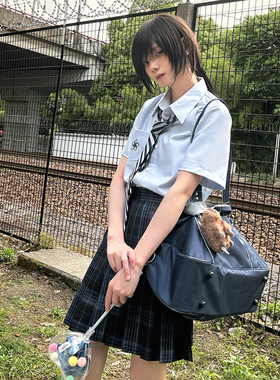 【神仙club】樱川中衬衫  原创jk衬衣白短袖  院风日系制服蓝长袖