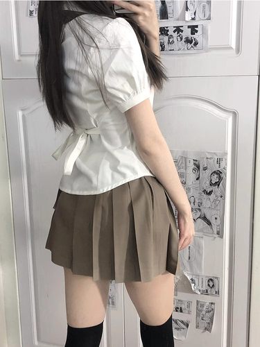 神仙原创制服jk收腰衬衫短袖