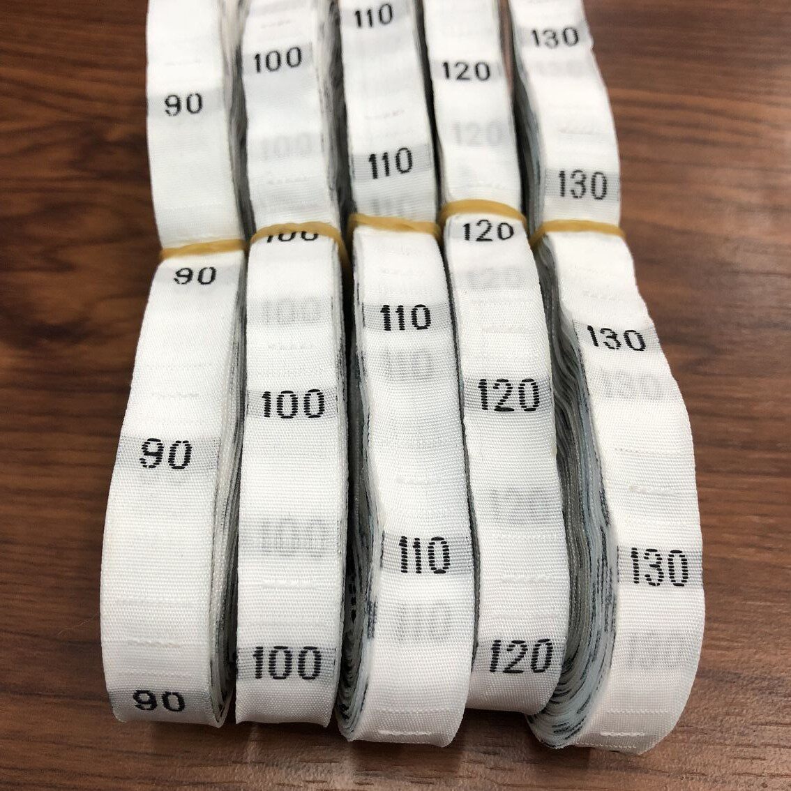 现货白字数字尺码标 数字号码标 服装尺码衣服大小码90-170尺码