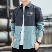 衬衫 男士 新款 春秋款 潮流休闲长袖 衬衣宽松日系帅气寸衣潮男外套