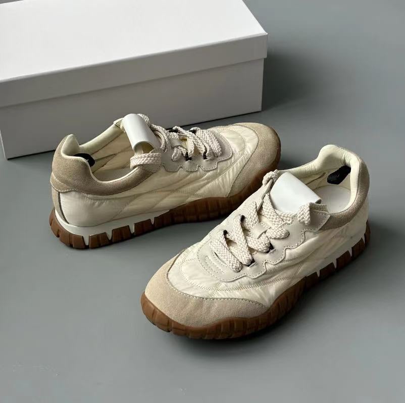 德训鞋女款2025年新款秋季软底厚底运动阿甘休闲真皮小白板鞋