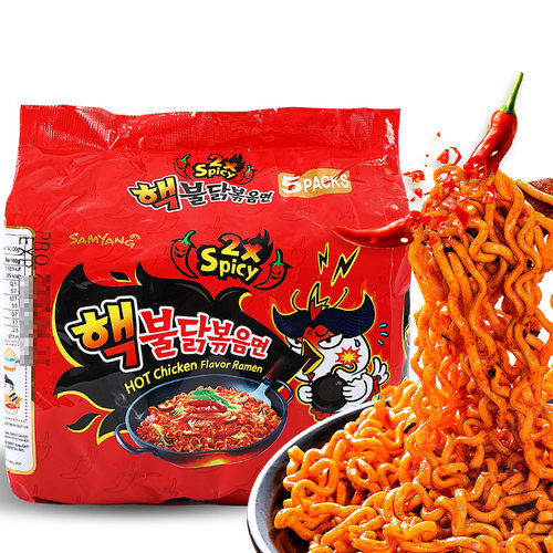 三养双倍辣鸡肉味火鸡面超辣方便面网红正宗韩国进口