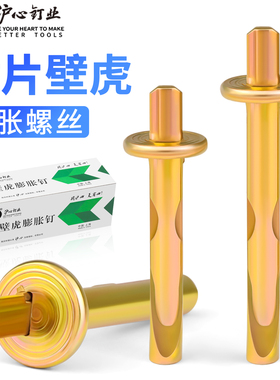 沪心插片壁虎膨胀钉水泥墙快速打入式壁虎钉敲击式膨胀螺丝螺栓M6