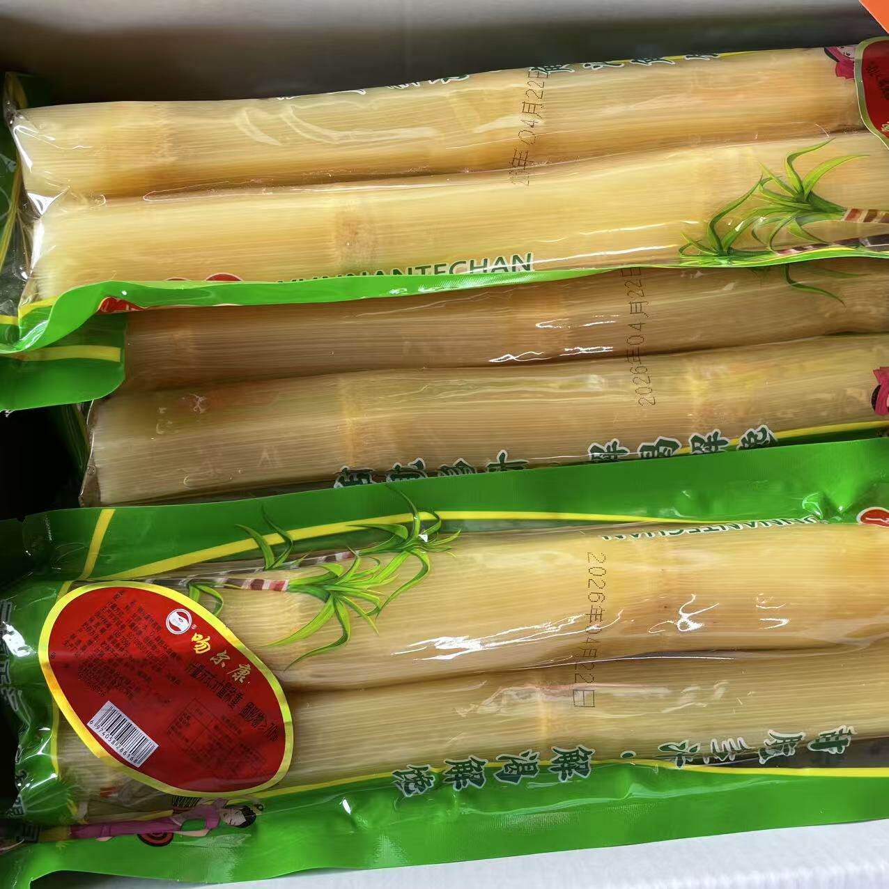 加工去皮西双版纳长节甘蔗肉罐头毛重10斤一整箱