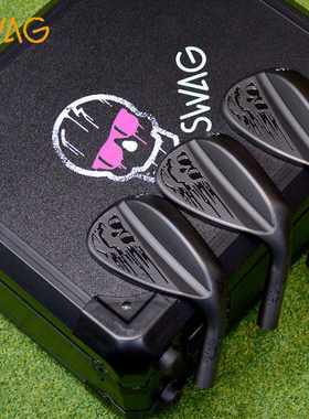 SWAG高尔夫限量挖起杆Melting Skull融化骷髅黑色礼盒装沙杆套装
