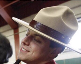 纯羊毛加拿大骑警帽异形帽子顶凹凸圆坑时尚个性礼帽硬定型教官帽