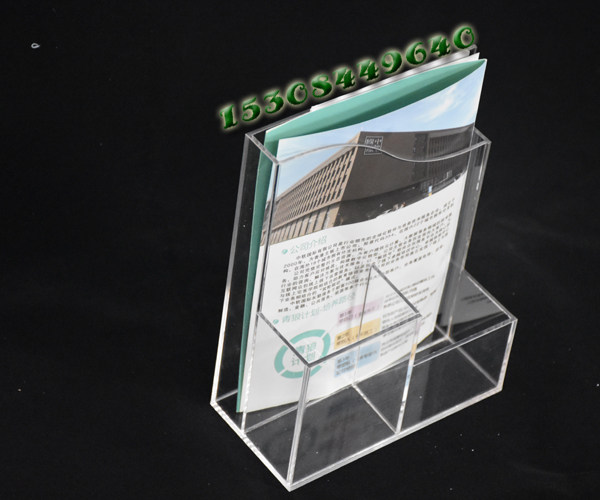 透明有机玻璃菜单菜谱桌面台卡展示牌资料夹收纳盒说明书包邮