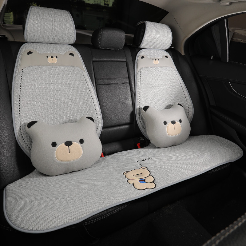 汽车坐垫四季通用秋冬季亚麻座垫新款网红座椅套半包高级感座套女,汽车用品/电子/清洗/改装,专车专用座套/座垫,淘宝优惠券,粉丝福利购,淘宝优惠卷