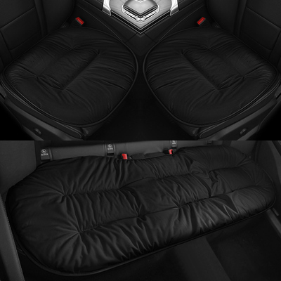 新款汽车坐垫冬季毛绒可爱座垫保暖加热三件套座椅套秋冬后座车内