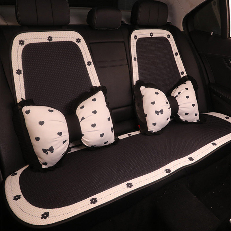 汽车坐垫四季通用女生座椅套网红女神半包座套小车SUV座垫车垫女