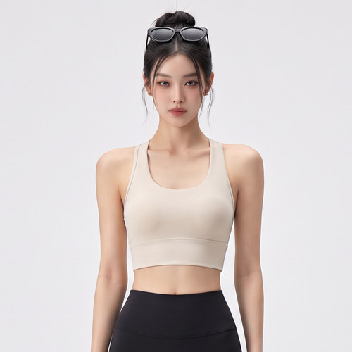 修身瑜伽服一体胸垫可外穿